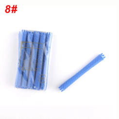 3 Packs/set 9mm Hair Perm Rods with Rubber Bands Kit Cold Permanent Bar Plastic Curlers Rollers Set Wave Fluffy Corn Hair 1507