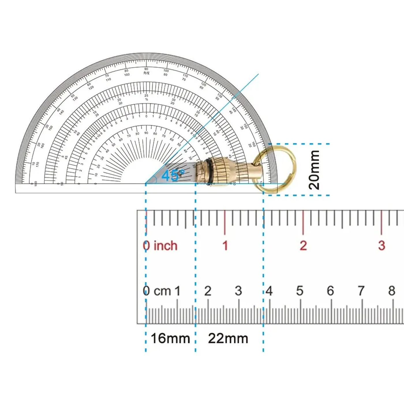 Description Picture 5 of itemPortable Keychain Brass Small Engraving Knife - Mini Capsule Engraving Knife