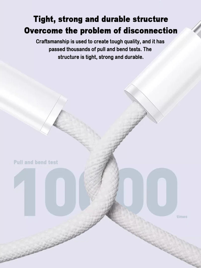 Description Picture 1 of item1m, 1.5m, 2m USB-C to USB-C Charging Cable – Ideal for iPhone 15 Plus Pro Max, iPad Pro, Air, and More