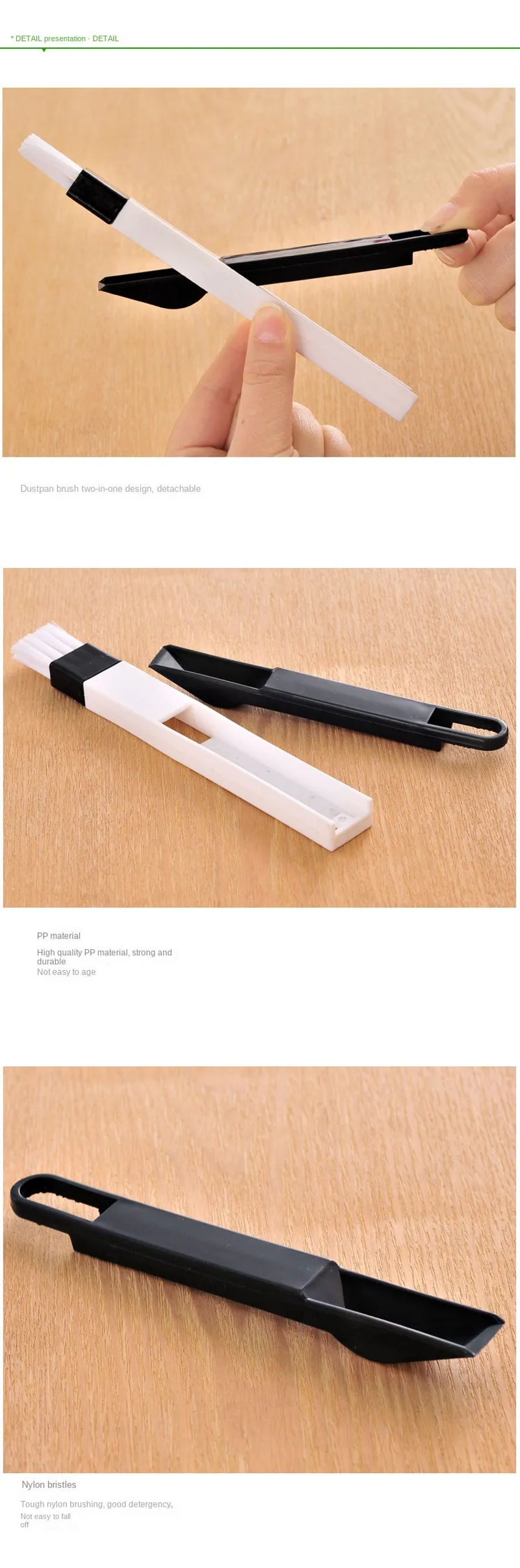 Description Picture 5 of itemGUANYAO Multifunction Computer Window Cleaning Brush - Versatile Window Groove and Keyboard Cleaner, Nook & Cranny Dust Shovel