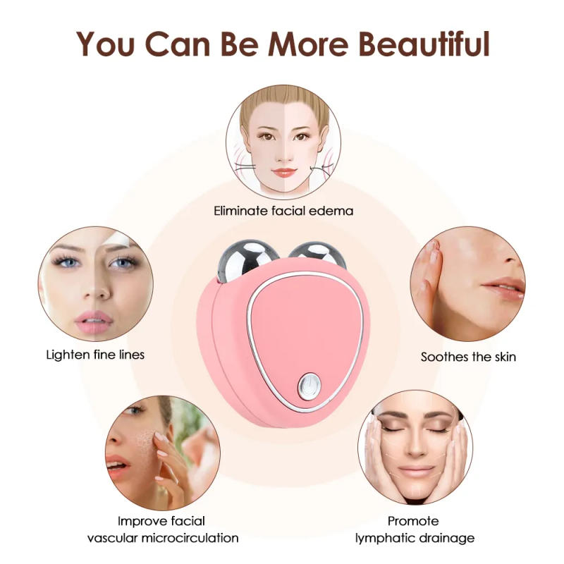 Description Picture 5 of itemPortable Electric Face Lift Roller Massager - EMS Microcurrent Sonic Vibration for Facial Lifting and Skin Tightening