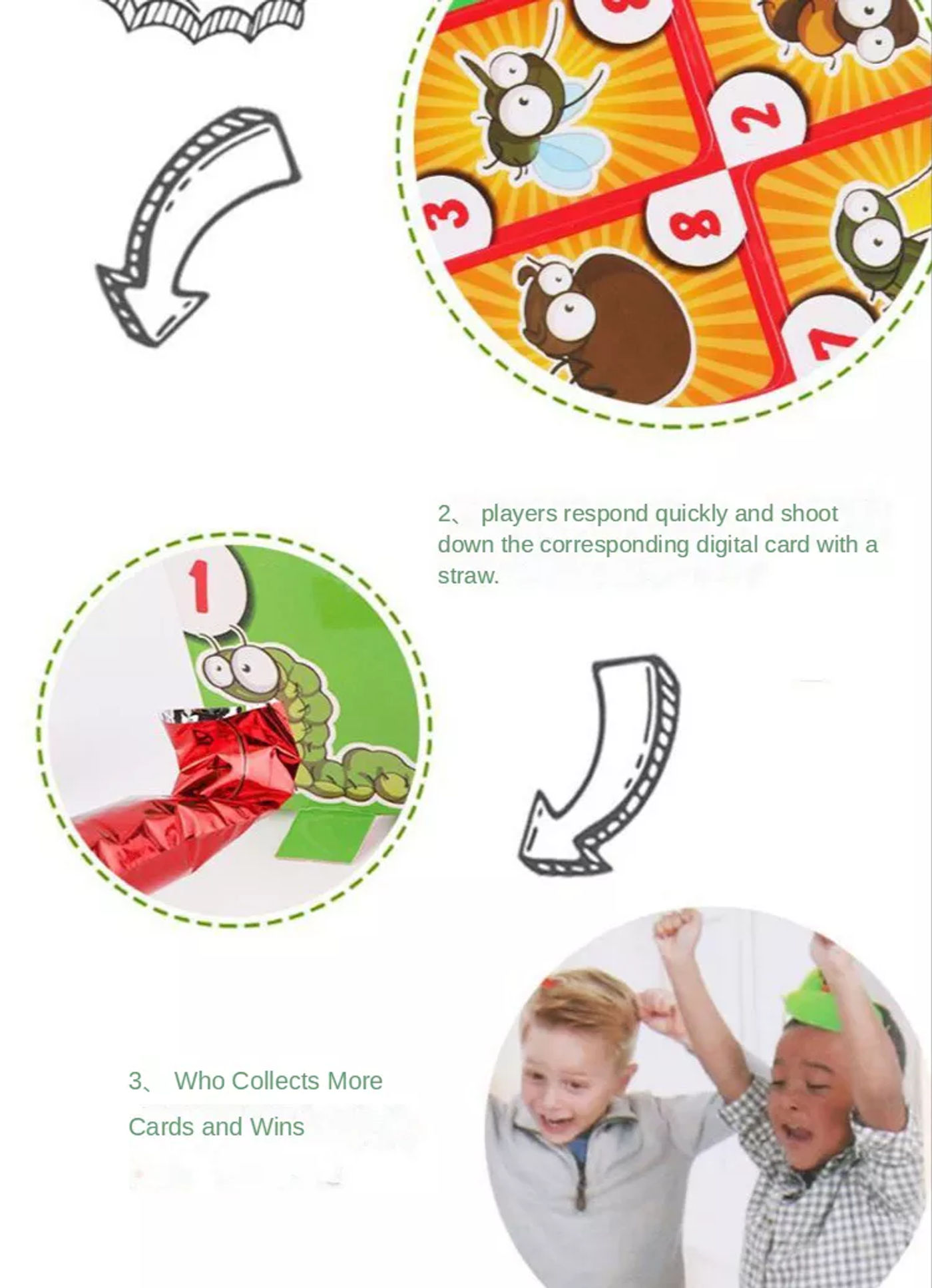 Description Picture 6 of itemFroggy Fun Tongue-Sticking TikTok Frog Toy, Lizards Mask, and Two-Player Card Game Set - Desktop Interactive Toys for Parent-Child Par