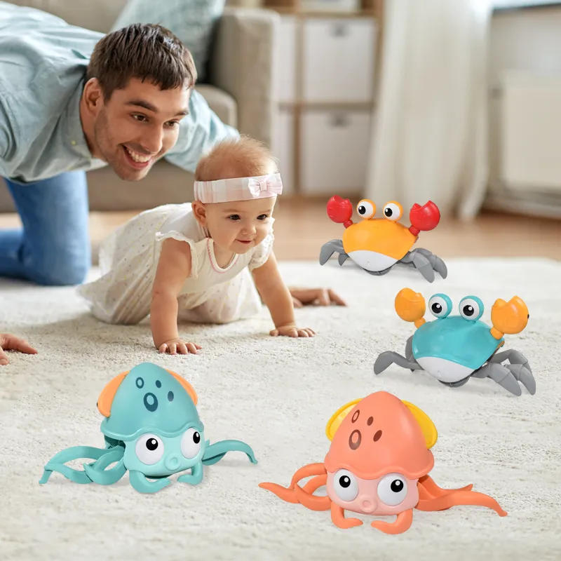 Description Picture 3 of itemOcean Adventure Pal: Induction Escape Crab Octopus Crawling Toy - Electronic Pets with Music for Educational Toddler Fun
