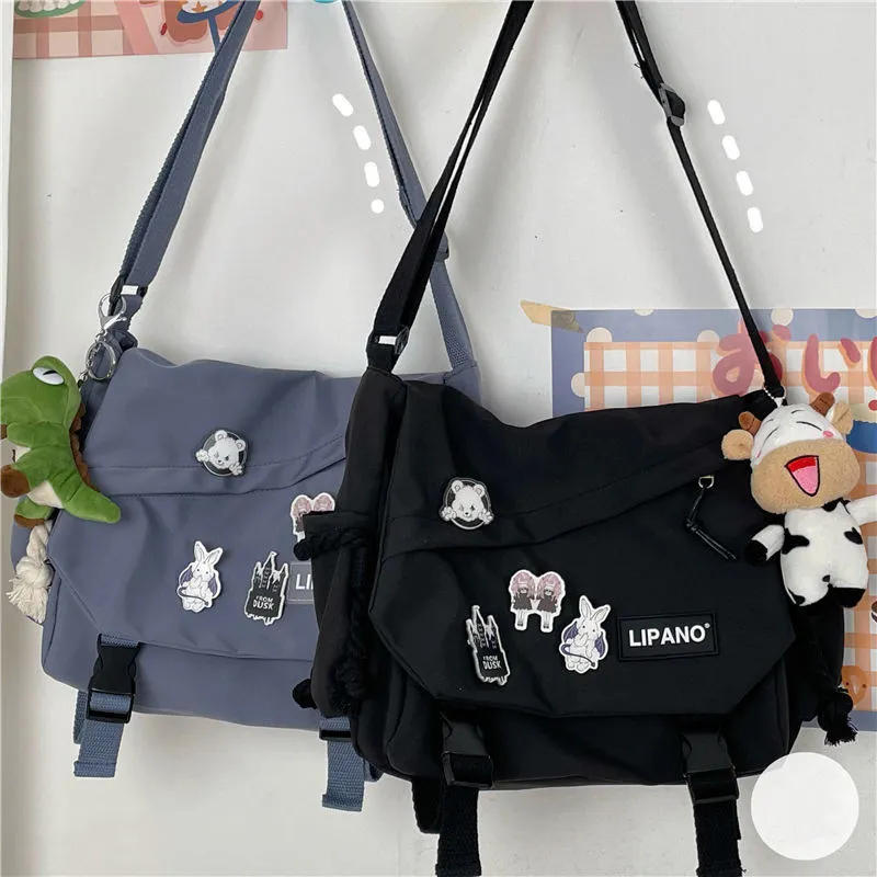 Description Picture 3 of itemNylon Handbags Shoulder Bag - Large Capacity Crossbody Bags for Teenage Girls and Men, Harajuku Messenger Bag