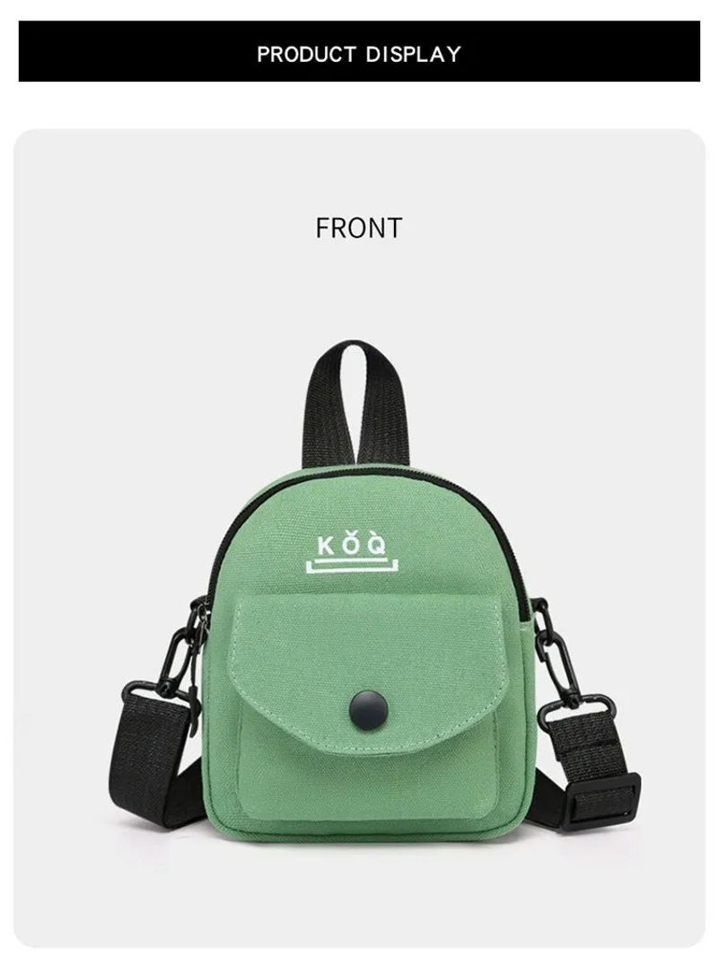 Description Picture 4 of itemCasual Simple Fashion Bag - Mobile Phone Canvas Messenger Bag, Your Stylish Companion for Everyday Adventures