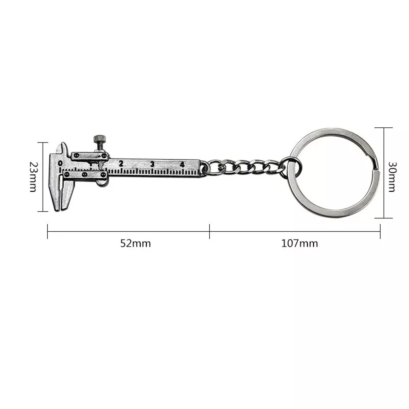 Description Picture 4 of itemMini Vernier Caliper Keychain, Stylish Car Key Accessory for Measuring and Gauging