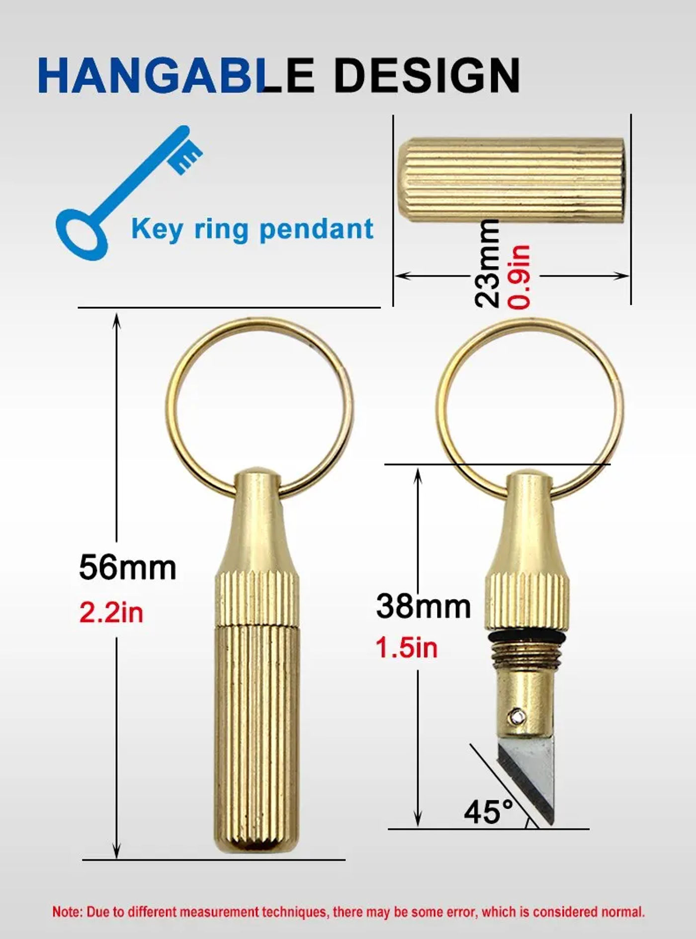 Description Picture 6 of itemPortable Keychain Brass Small Engraving Knife - Mini Capsule Engraving Knife