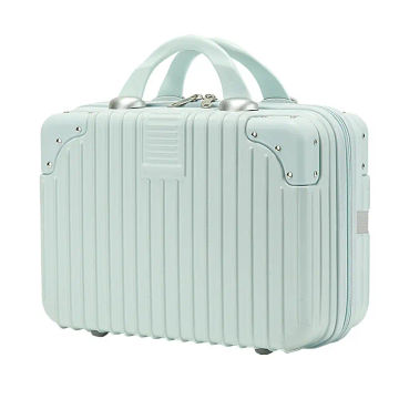 14 inch fresh blue hand luggage carry case short trip boarding case