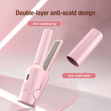 New Mini Hair Straightener Flat Iron Ceramic Curling Iron Short Hair Portable Dual-Use Curler Hair Styling Care For Traveling