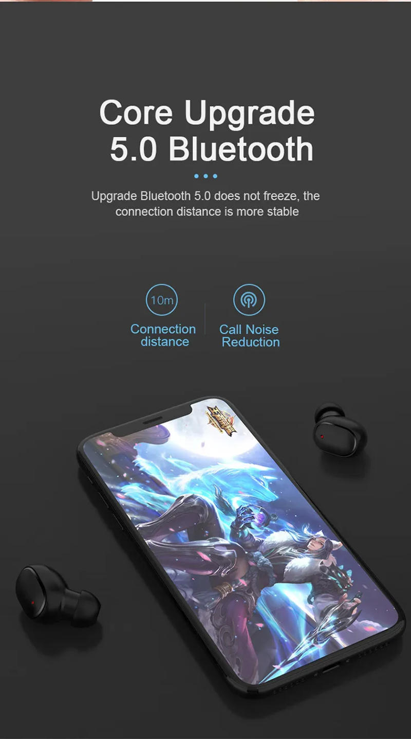 Description Picture 5 of itemBluetooth Headphone - Wireless Earphones with Stereo Sound, Sport Earbuds, Microphone, and Charging Box