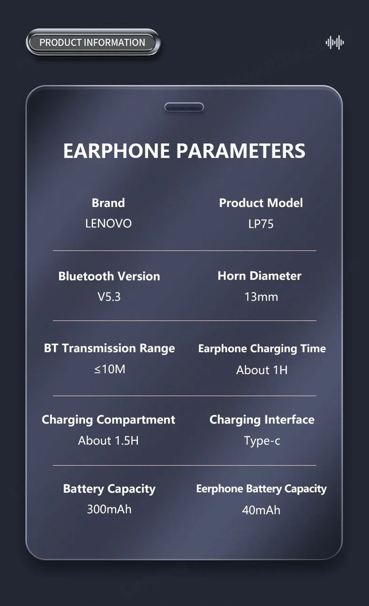 Description Picture 4 of itemLP75: Bluetooth 5.3 TWS Wireless Sport Earphones with LED Digital Display - HiFi Stereo