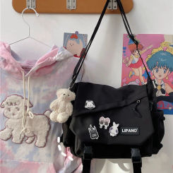 Nylon Handbags Shoulder Bag - Large Capacity Crossbody Bags for Teenage Girls and Men, Harajuku Messenger Bag