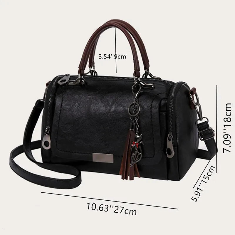 Description Picture 3 of itemYogodlns Women's Handbag - Large Capacity Shoulder Bag with Fashionable Zipper Crossbody Design and Removable Strap for Versatile Style