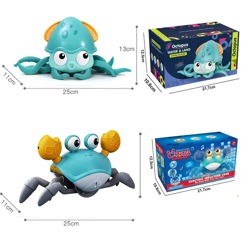 Description Picture 4 of itemOcean Adventure Pal: Induction Escape Crab Octopus Crawling Toy - Electronic Pets with Music for Educational Toddler Fun
