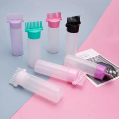 120ml Hair Dye Applicator Refillable Shampoo Bottle Hair Oil Brush Bottles Root Comb Barber Hair Coloring Dyeing Styling Tools