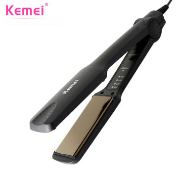 Kemei Professional Hair Straightener Styling Tools Hair Iron Curling Pranchas Chapinha Ionic Flat Iron Straightening Irons