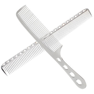 Hair Hairdressing Anti-Static Barbers Comb Ultra Thin Hair Comb Stainless Steel Hair Cutting Hairdressing Comb For Women Mens