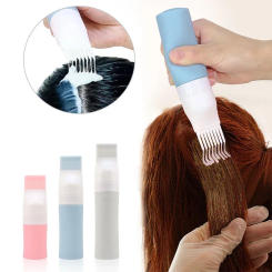 Empty Hair Coloring Dispensing Applicator Bottles 38/60/80ml Shampoo Bottle Oil Comb Big Capacity Salon Hair Styling Accessories
