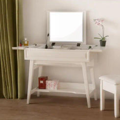 Pure real wood dresser. Contracted dresser. Flip small family dressing table