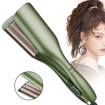 Professional Hair Crimper Curling Iron Wand Ceramic Corrugated Wave Curler Iron Electric Corrugation Plate Clip Roller Tools