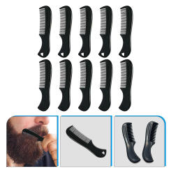 10 Pcs Mini Beard Comb Mens Combs for Hair Pocket Beards Mustache Grooming Tool Plastic
