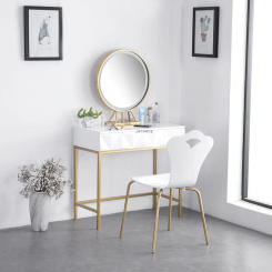 Nordic Luxury Princess Bedroom Dressers home Furniture Modern Dressing tables Vanity Mirror Stool Combination Women Dresser Set