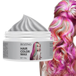 Temporary Hair Color Wax Washable Mud Dye Cream Red Purple Grey Brown Black White Natural Cream Pomades For Kids Men Women