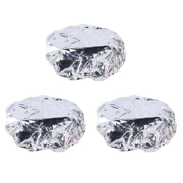 10pcs Aluminum Foil Hair Caps Heat Insulation Hair Styling Caps Elastic Coloring Caps for Home Salon (Silver)