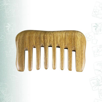 Wooden Hair Comb, Scrapping Anti- Static Comb Deep Tissue Trigger Point Tool for Full Body Relaxing Scalp ( Length 5cm, Thick 1