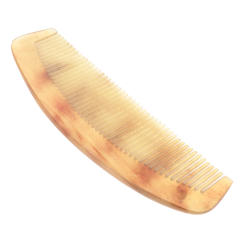 Natural Horn Comb Anti-static Portable Hair Smoothing Comb Prevent Hair Loss for Traveling