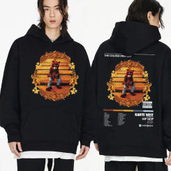 Rapper Kanye West Hoodie Hip Hop The College Dropout Hooded Sweatshirts Men Women's Fashion Casual Cotton Fleece Pullover Unisex