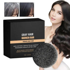 Gray Hair Coverage Soap Hair Reverse Shampoo Soap Bar Gray White Hair Color Dye Hair Shampoo Natural Organic Hair Conditioner