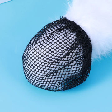 5pcs Mesh Net Caps Weaving Hair Net Stretchy Nylon Caps for For Wigs Making DIY ( Black )