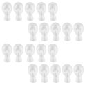 20X Styrofoam Foam Mannequin Wig Head Display Hat Cap Wig Holder White Foam Head