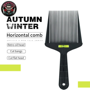 Hairdresser Flat-Head Haircut Comb With Bangs Hairdressing Barbershop Water Balance Styling Comb