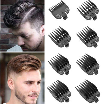 8Pcs 3-25mm Universal Hair Clipper Limit Comb Guide Attachment Size Fashion Barber Replacement Hair Care Styling Accessories
