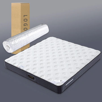 Euro Top UK Bed Spring Mattress Queen King Size Fabric Latex Memory Foam Hotel Roll Up Bonnell Cotton Mattress In A Box