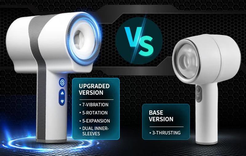 Description Picture 6 of itemDual-ended 7 Vibration 5 Rotation & Expansion Handheld Blowjob Masturbator