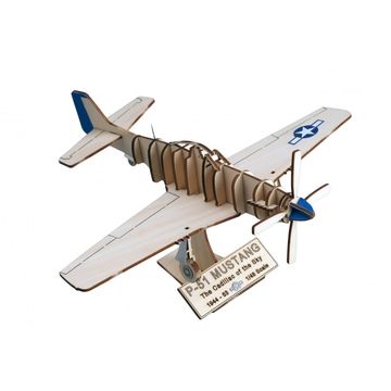 Wooden Model Fighter: North American P-51 Mustang 1/48