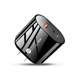 PD 36W USB Charger: Quick Charge 3.0 Fast Phone Wall Charger Adapter for iPhone 13, 12 Pro, iPad, Huawei, Xiaomi, Samsung