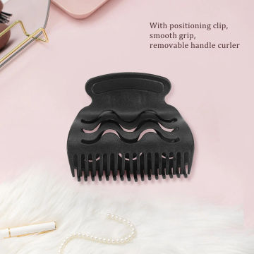 6pcs/set 3 Sizes Detachable Handle Hair Roller Brush with Positioning Clips Aluminum Ceramic Barrel Curler Comb Hairdresser