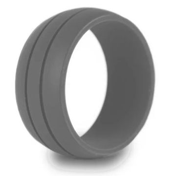 WarBLade 8MM Silicone Ring: Hypoallergenic Crossfit Flexible Rubber Wedding Band for Women and Men