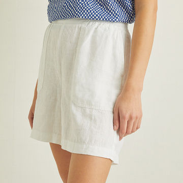 LINEN SHORTS WHIT