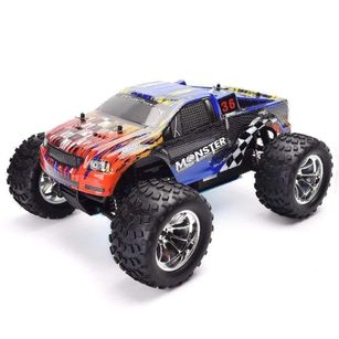 FAST RC GAS POWERED NITRO CAR 1:10 SCALE TWO SPEED OFF ROAD MONSTER TRUCK