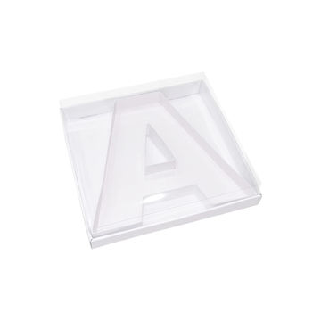 12" Cardboard Letter Shaped Fillable Mache Gift Box