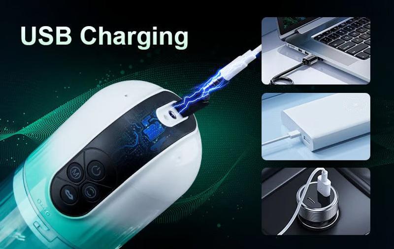 Description Picture 6 of itemIPX7 Tongue Design 7 Sucking 7 Rotating Male Masturbator