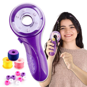 Automatic Hair Braider Styling DIY Tool Hair Braider Machinewith Hair Hook Rubber Band Hair Braider Tool Funny Gift Child Gifts