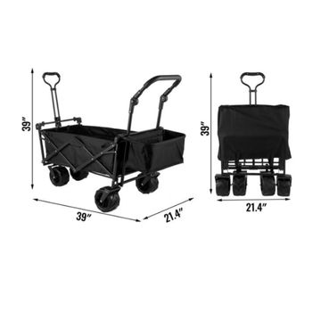 VEVOR 7In Wheel Folding Wagon Cart 