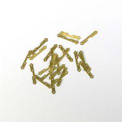 Flat Hinge in Brass 3x14 mm (24 Units)