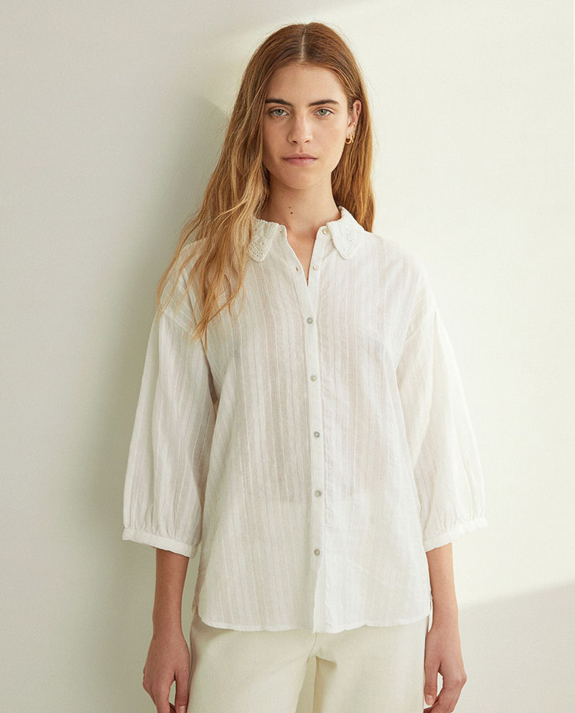 EMBROIDERED COTTON SHIRT